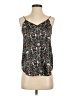 T Tahari 100% Polyester Floral Black Sleeveless Top Size XS - photo 1