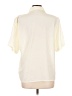 Milano 100% Polyester Ivory Short Sleeve Blouse Size L - photo 2