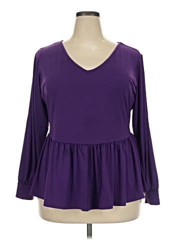 Ashley Stewart Long Sleeve Blouse (view 1)