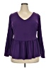 Ashley Stewart Purple Long Sleeve Blouse Size 18 Plus - photo 1