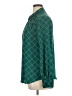 Worthington 100% Polyester Argyle Green Long Sleeve Blouse Size XL - photo 5