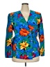 TanJay 100% Polyester Tropical Blue Blazer Size 18 - photo 1