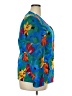 TanJay 100% Polyester Tropical Blue Blazer Size 18 - photo 4