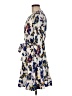 Taylor 100% Polyester Print Blue Casual Dress Size M - photo 5