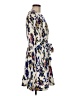 Taylor 100% Polyester Print Blue Casual Dress Size M - photo 4