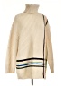 Tory Sport 100% Merino Wool Ivory Wool Pullover Sweater Size L - photo 1