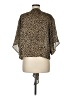 Adrienne 100% Polyester Animal Print Brown Kimono Size M - photo 2