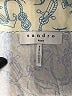 Sandro 100% Viscose Blue Short Sleeve Button-Down Shirt Size XL (4) - photo 7