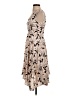 Ivanka Trump 100% Polyester Print Tan Cocktail Dress Size S (estimated) - photo 5