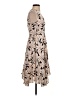 Ivanka Trump 100% Polyester Print Tan Cocktail Dress Size S (estimated) - photo 4