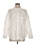 Zara Ivory Long Sleeve Button-Down Shirt Size M - photo 1