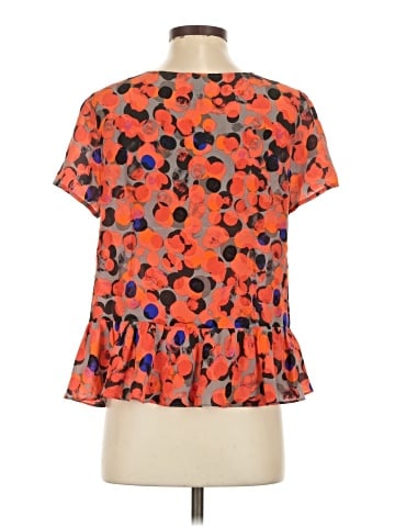 HD in Paris Short Sleeve Silk Top (view 2)