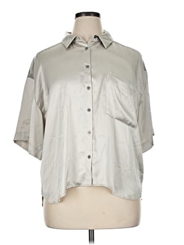 Ann Taylor LOFT 3/4 Sleeve Button-Down Shirt (view 1)