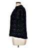 Point Sur 100% Polyester Stars Black Short Sleeve Blouse Size XL - photo 5