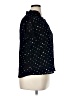 Point Sur 100% Polyester Stars Black Short Sleeve Blouse Size XL - photo 4