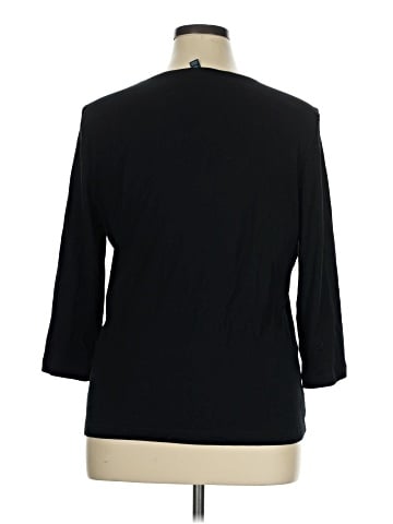 Karen Scott 3/4 Sleeve Top (view 2)