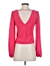Lulus 100% Polyester Pink Long Sleeve Blouse Size XS - photo 2