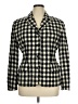DKNY Checkered-gingham Ivory Blazer Size 14 - photo 1