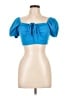 Zara Blue Short Sleeve Top Size L - photo 1