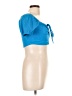 Zara Blue Short Sleeve Top Size L - photo 4