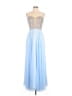 Xscape Blue Cocktail Dress Size 8 - photo 1
