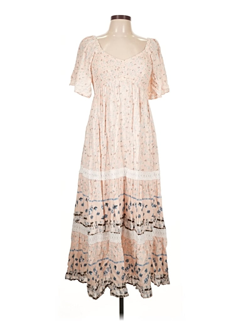 Pre-owned In-loom Casual Dress In Tan