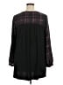 DR2 100% Polyester Black 3/4 Sleeve Blouse Size 1X - photo 2
