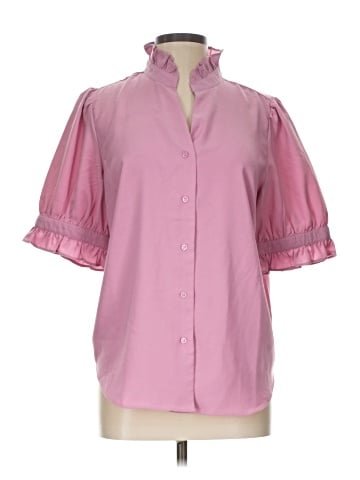 Ann Taylor Short Sleeve Blouse (view 1)
