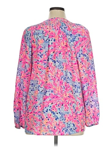 Lilly Pulitzer Long Sleeve Silk Top (view 2)