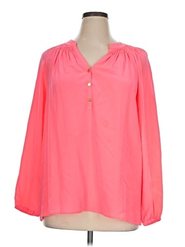 Lilly Pulitzer Long Sleeve Silk Top (view 1)