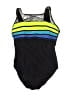 Longitude Color Block Black One Piece Swimsuit Size 14 - photo 1