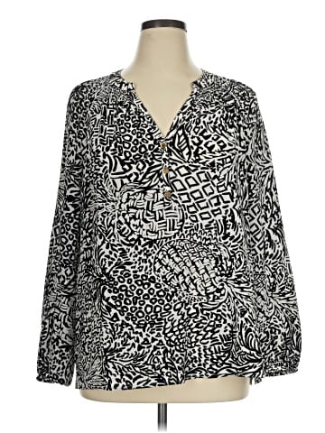 Lilly Pulitzer Long Sleeve Silk Top (view 1)