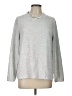 Weekends by Chico's Solid Silver Pullover Sweater Size L - photo 1