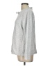 Weekends by Chico's Solid Silver Pullover Sweater Size L - photo 5