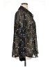 CAbi 100% Polyester Floral Black Long Sleeve Blouse Size XL - photo 4