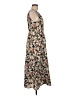 Mango 100% Polyester Print Brown Casual Dress Size M - photo 4
