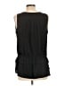 Banana Republic 100% Polyester Black Sleeveless Blouse Size L - photo 2