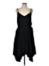 Gap 100% Polyester Solid Black Casual Dress Size 10 - photo 1