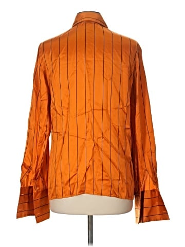 Neiman Marcus Long Sleeve Silk Top (view 2)