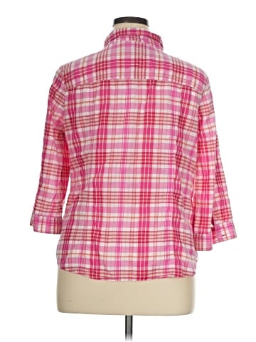 St. John's Bay 3/4 Sleeve Button-Down Shirt (view 2)