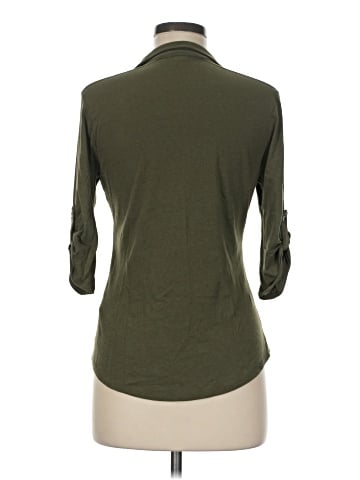 Guess 3/4 Sleeve Button-Down Shirt (view 2)