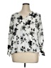 Weston 100% Polyester Floral Ivory 3/4 Sleeve Blouse Size XL - photo 1