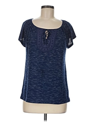 Faded Glory Short Sleeve Henley (view 1)