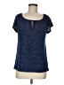 Faded Glory Blue Short Sleeve Henley Size M - photo 1