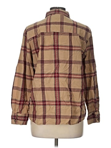 Karen Scott Sport Long Sleeve Button-Down Shirt (view 2)