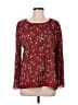 Max Studio 100% Polyester Burgundy Long Sleeve Blouse Size M - photo 1