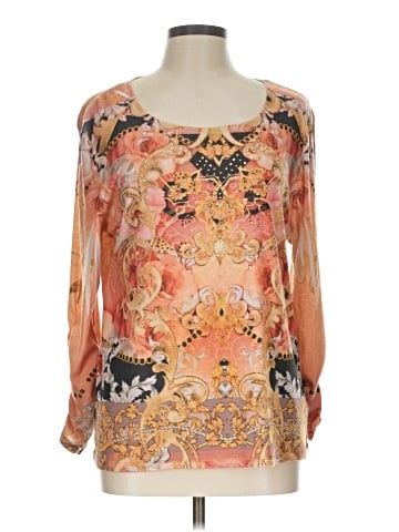 JM Collection Long Sleeve Blouse (view 1)