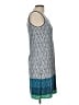 Max Studio Graphic Blue Casual Dress Size L - photo 4