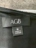 AGB 100% Polyester Gray Short Sleeve Blouse Size M - photo 7