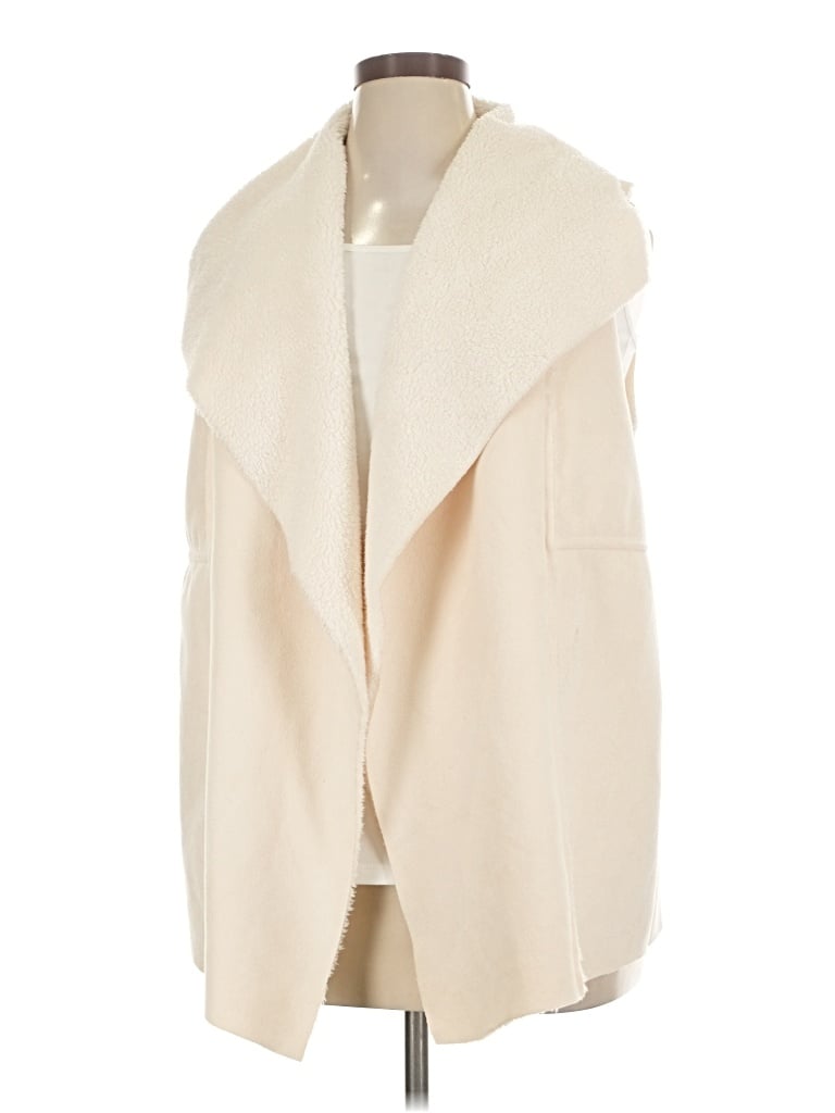 Pre-owned Susina Vest In Ivory